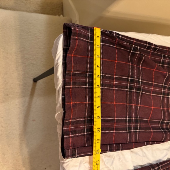 Torrid Studio Pull-On Pocket Pixie Wide-Leg Pants – Burgundy Plaid - Picture 5 of 9